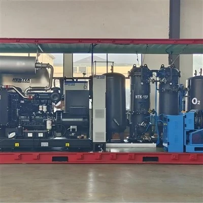 Usine d’oxygène en conteneur mobile